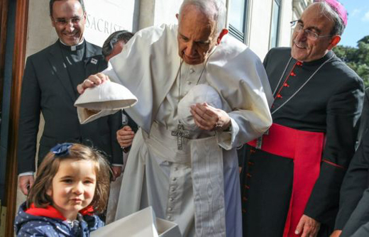 Pope Francis canonises two children